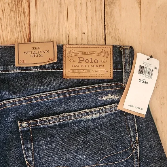 Polo Patchwork Sullivan Slim Denim Jeans